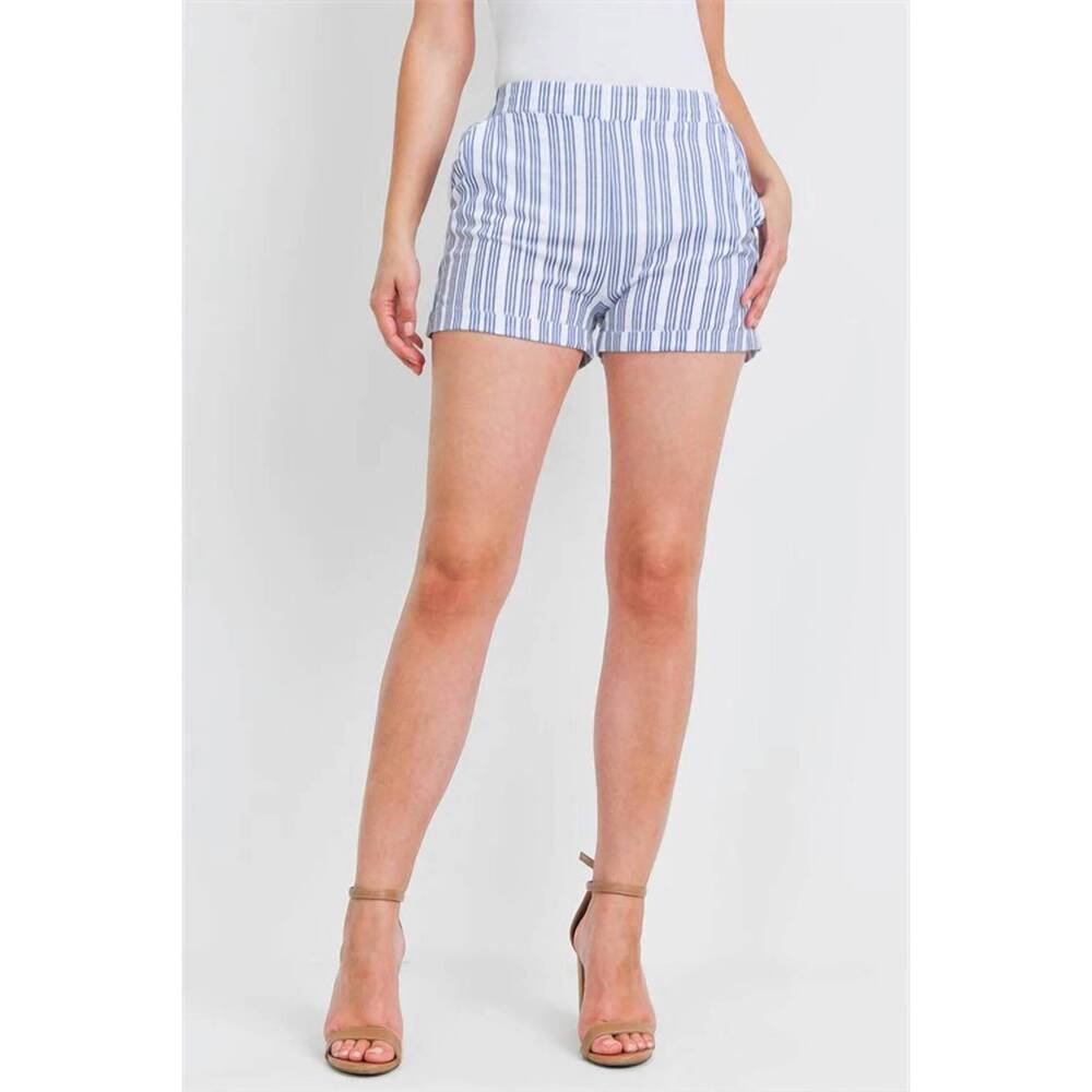 NEW WHITE LABEL pinstripe shorts in blue
